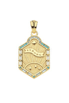 STRONG SHIELD PENDANT- CLASSIC ROLO CHAIN - sassanova