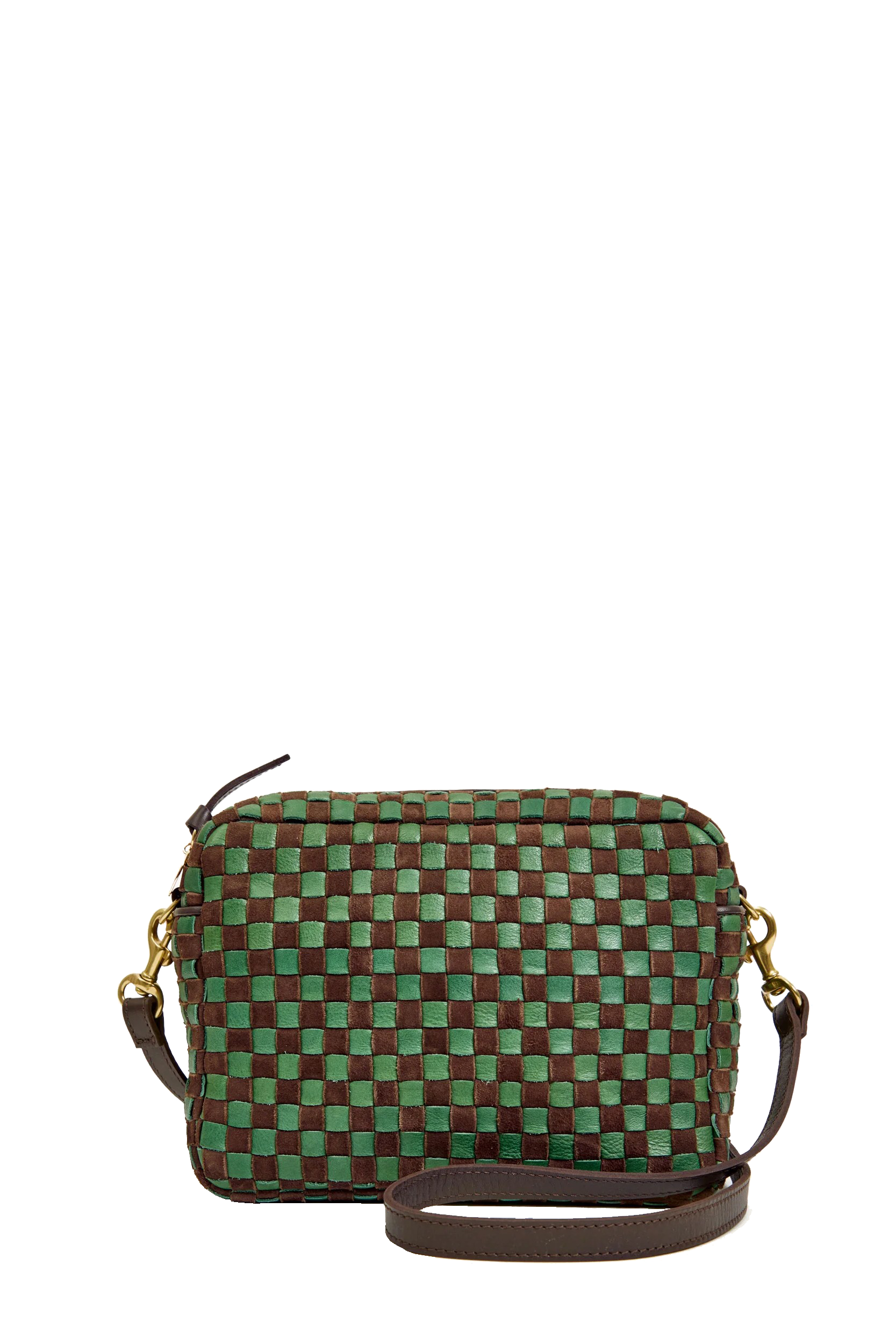 MIDI SAC LEATHER/SUEDE CHECKER - Handbags - Sassanova