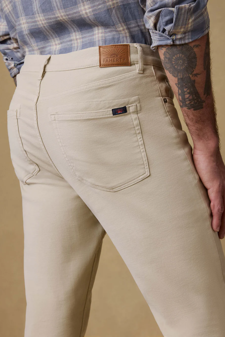 STRETCH TERRY 5 POCKET PANT - Pants - Novaman