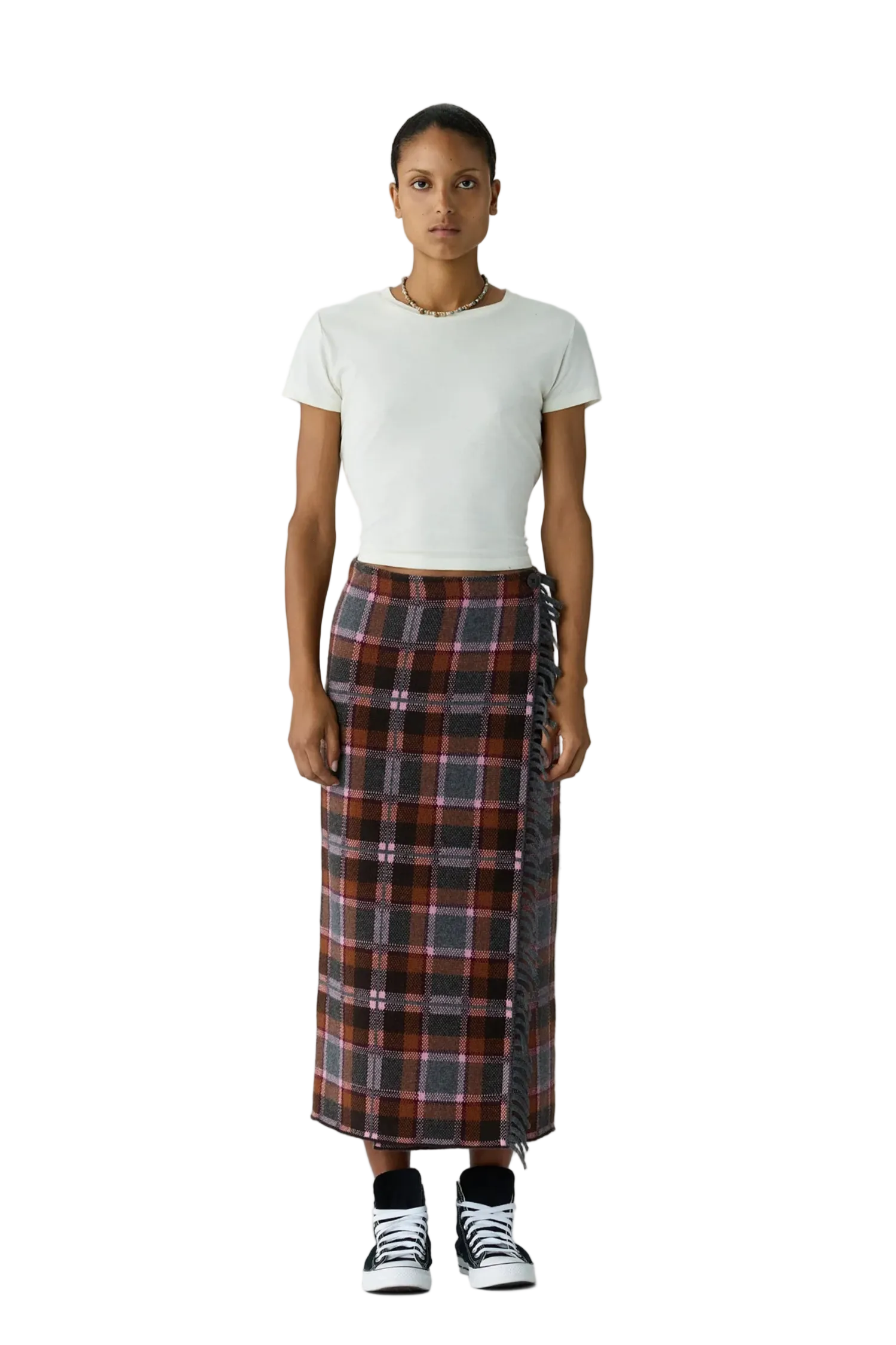 TARTAN WRAP SKIRT Sassanova