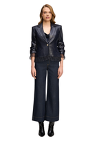 VEGAN LEATHER LE PETITE ROXIE BLAZER Sassanova