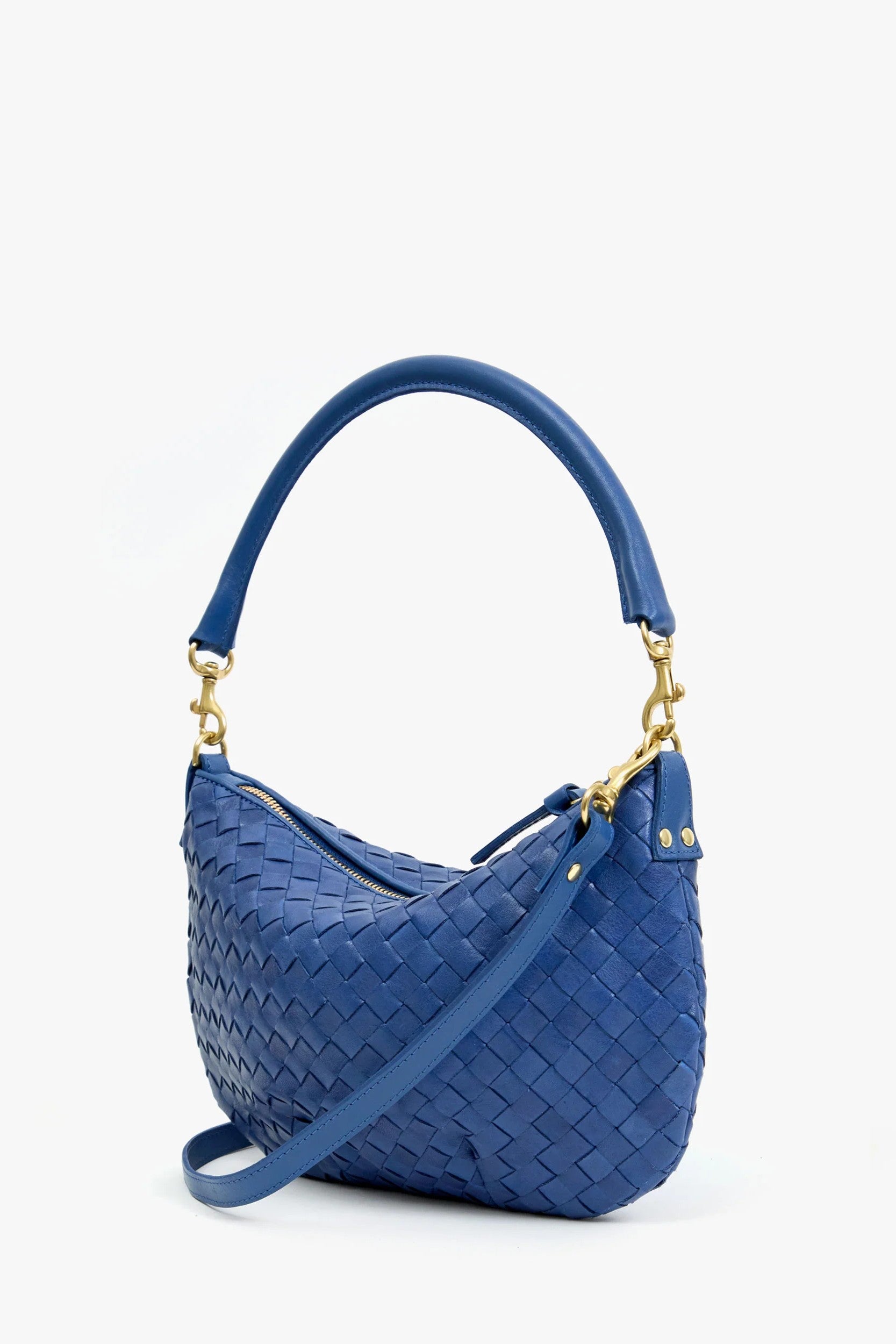 PETITE MOYEN MESSENGER WOVEN DIAGONAL - Handbags - Sassanova