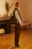 CASHMINO MIXED MEDIA LAYERED TURTLENECK - Sweaters - Sassanova