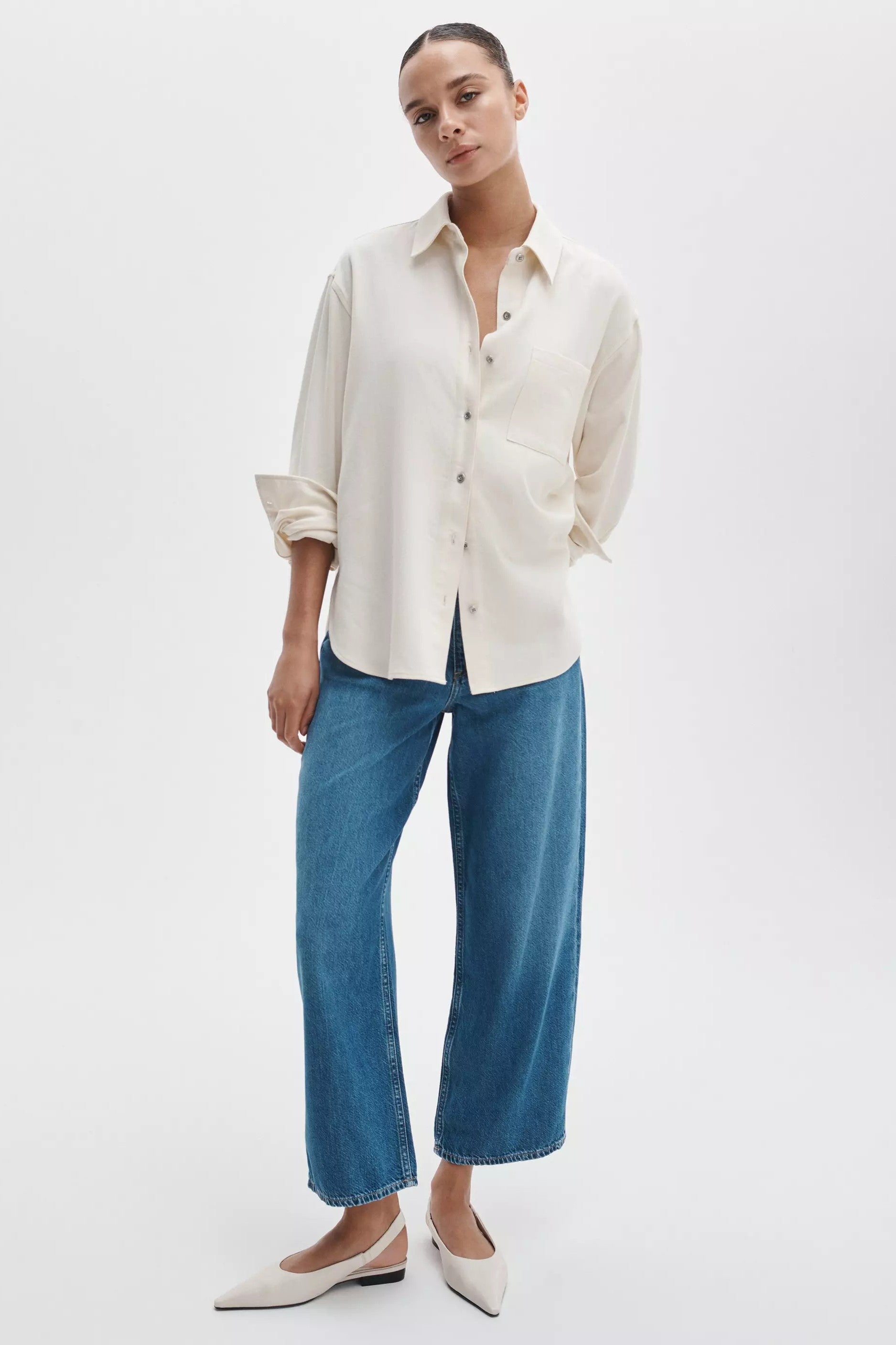 FEATHERWEIGHT ANDI ANKLE WIDE - Jeans - Sassanova