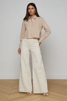 COSETTE CROP HI LOW SHIRT - Blouses - Sassanova