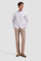 LONG SLEEVE AXEL WOVEN SHAPED SPORT SHIRT - Long Sleeved Shirts - Novaman