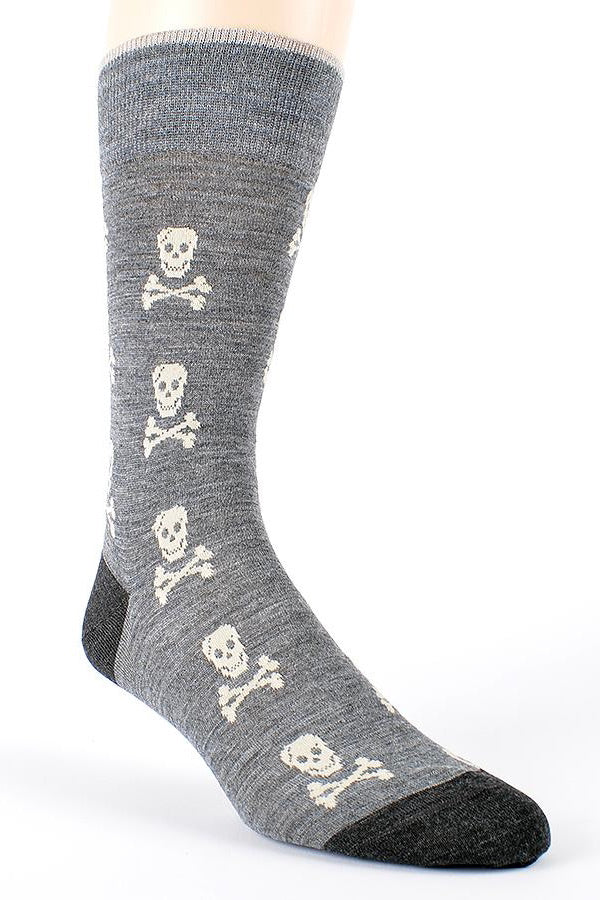 SKULL SOCKS  GREY - Socks - Novaman