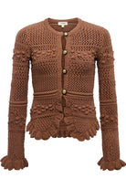 KIVA OPEN STITCH RUFFLE CARDI
sassanova