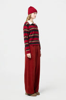 cropped stripe sweater-sassanova
