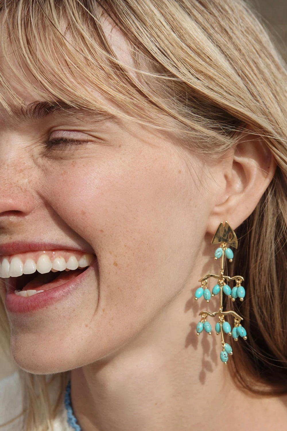 ARIANNA EARRINGS- TURQ/GLD
sassanova