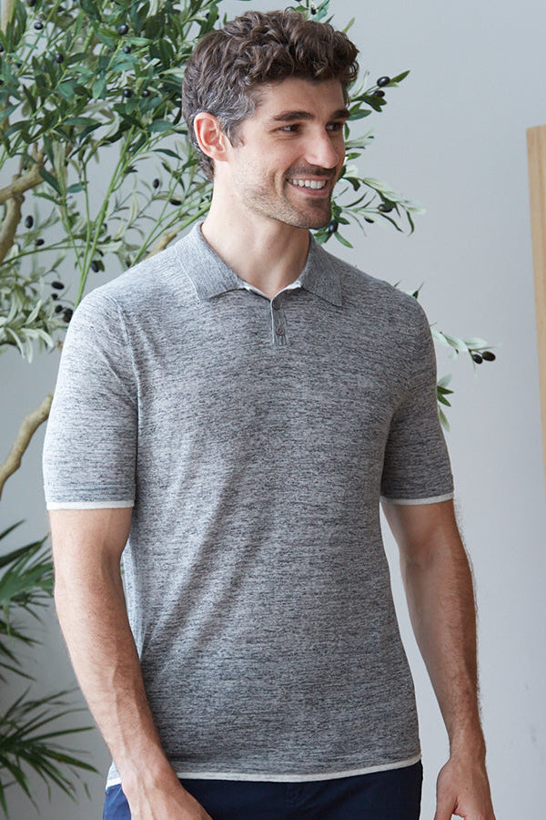 SHORT SLEEVE DOUBLE TRIM POLO