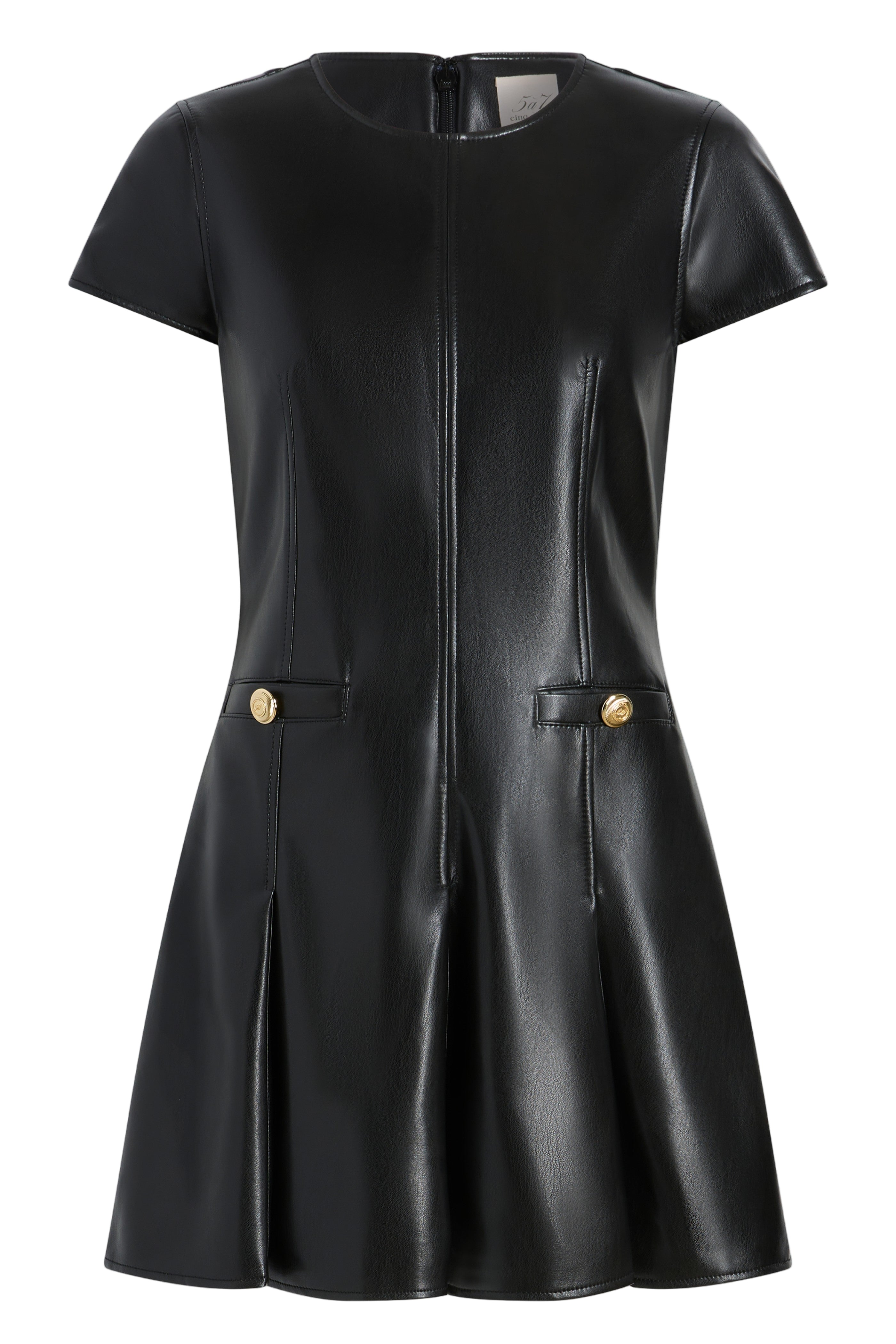 VEGAN LEATHER NOVA DRESS-Sassanova