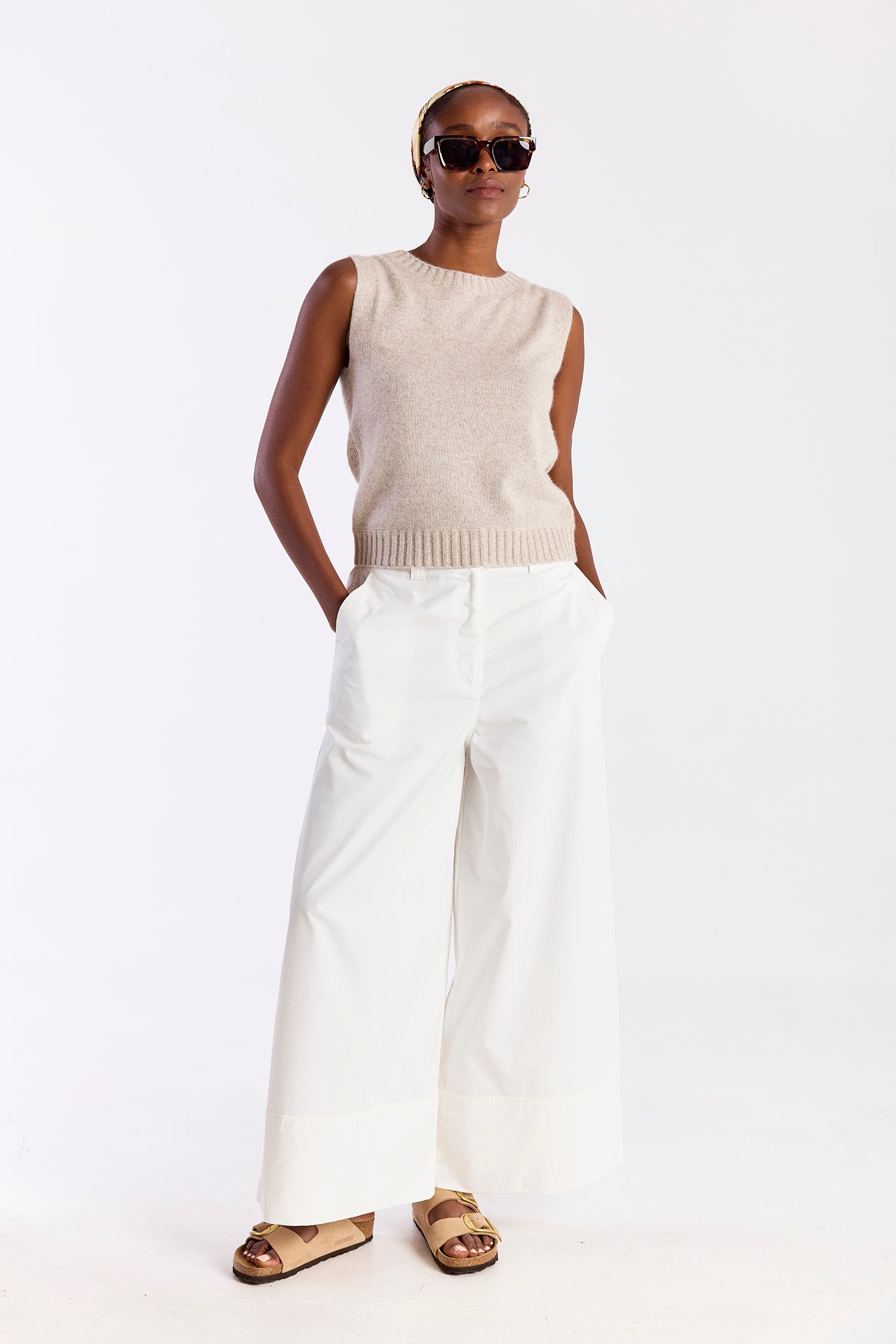 CREW NECK TANK - Sweaters - Sassanova