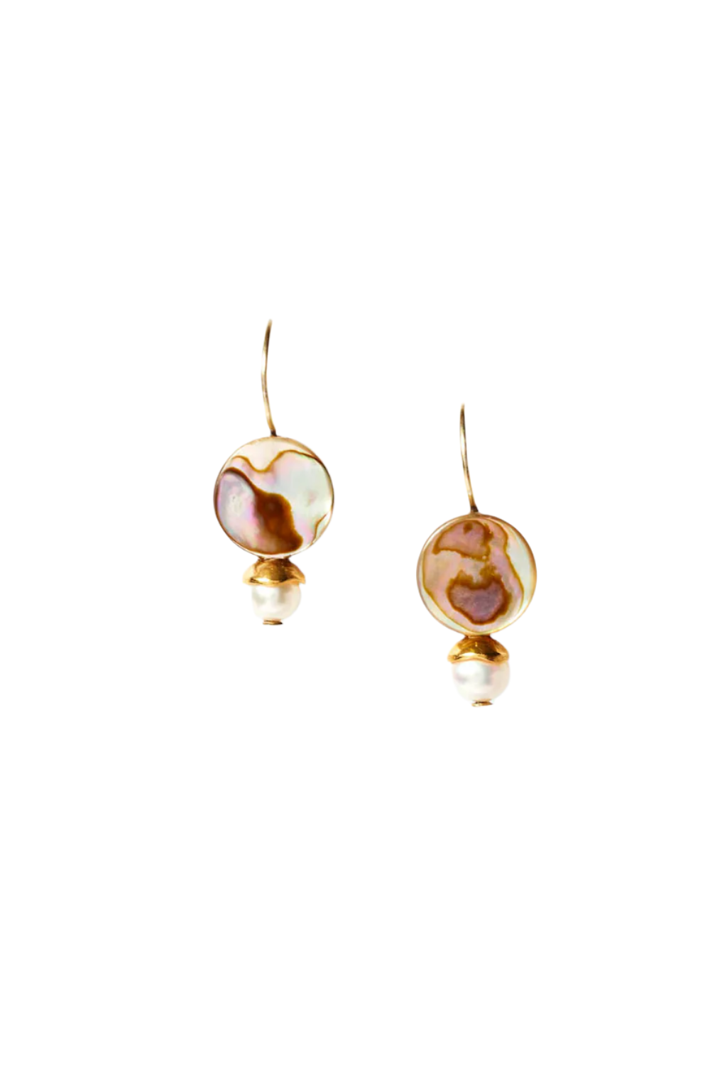ABALONE COIN & PEARL EARRINGS (EG-5800)
sassanova