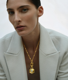 HELM PENDANT NECKLACE- PEARL - sassanova