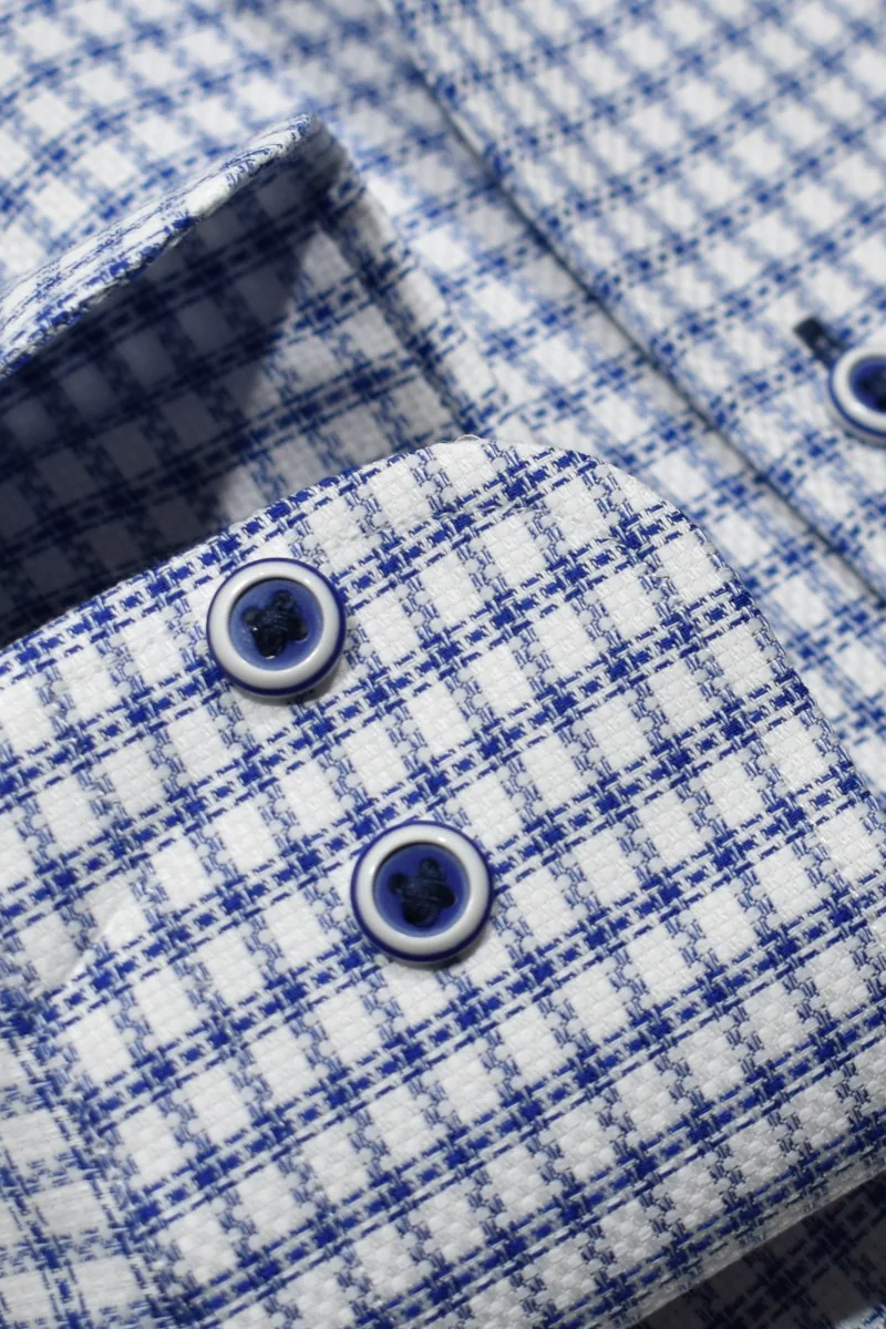 LS DERBY CHECK DRESS SHIRT - Long Sleeved Shirts - Novaman
