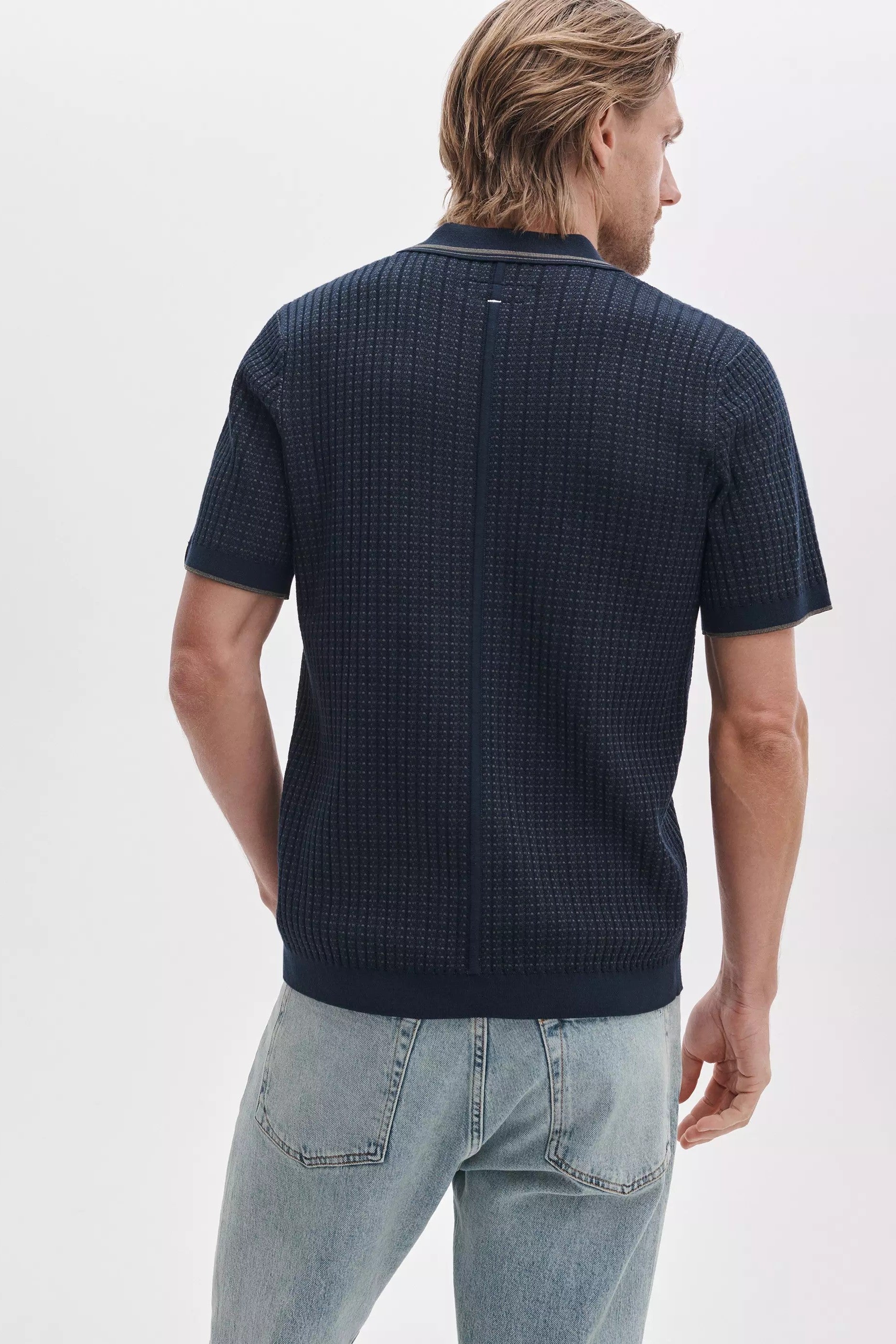 HARVEY RIBBED POLO - Polos - Novaman