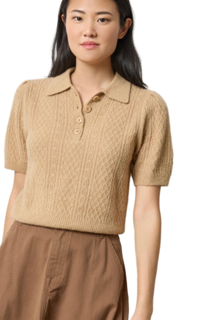 MIXED STITCH ELBOW SLV POLO (PA3072)
sassanova