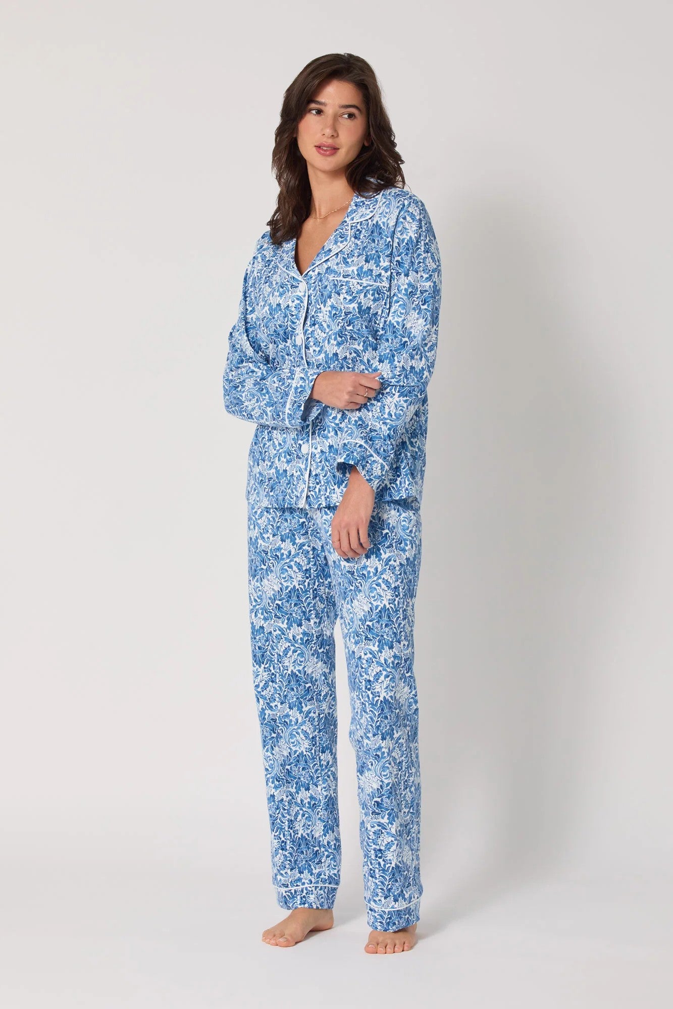 DREAMY DAMASK LS PAJAMA SET - Sassanova