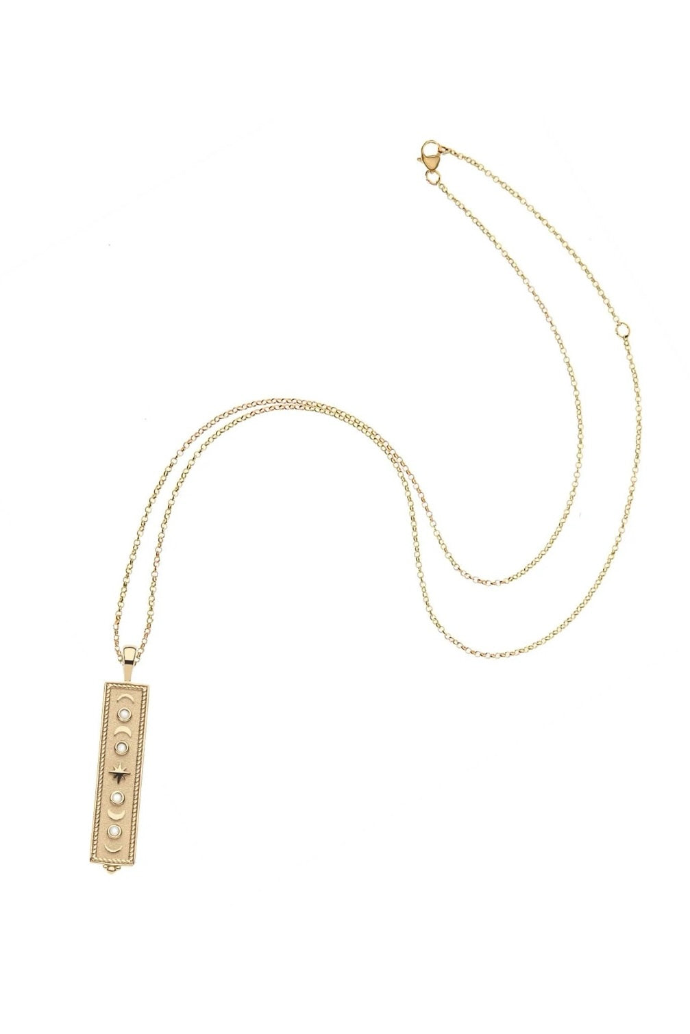 FOREVER ECLIPSE MOP DOG TAG- ADJ DELICATE CHAIN - Necklaces - Sassanova