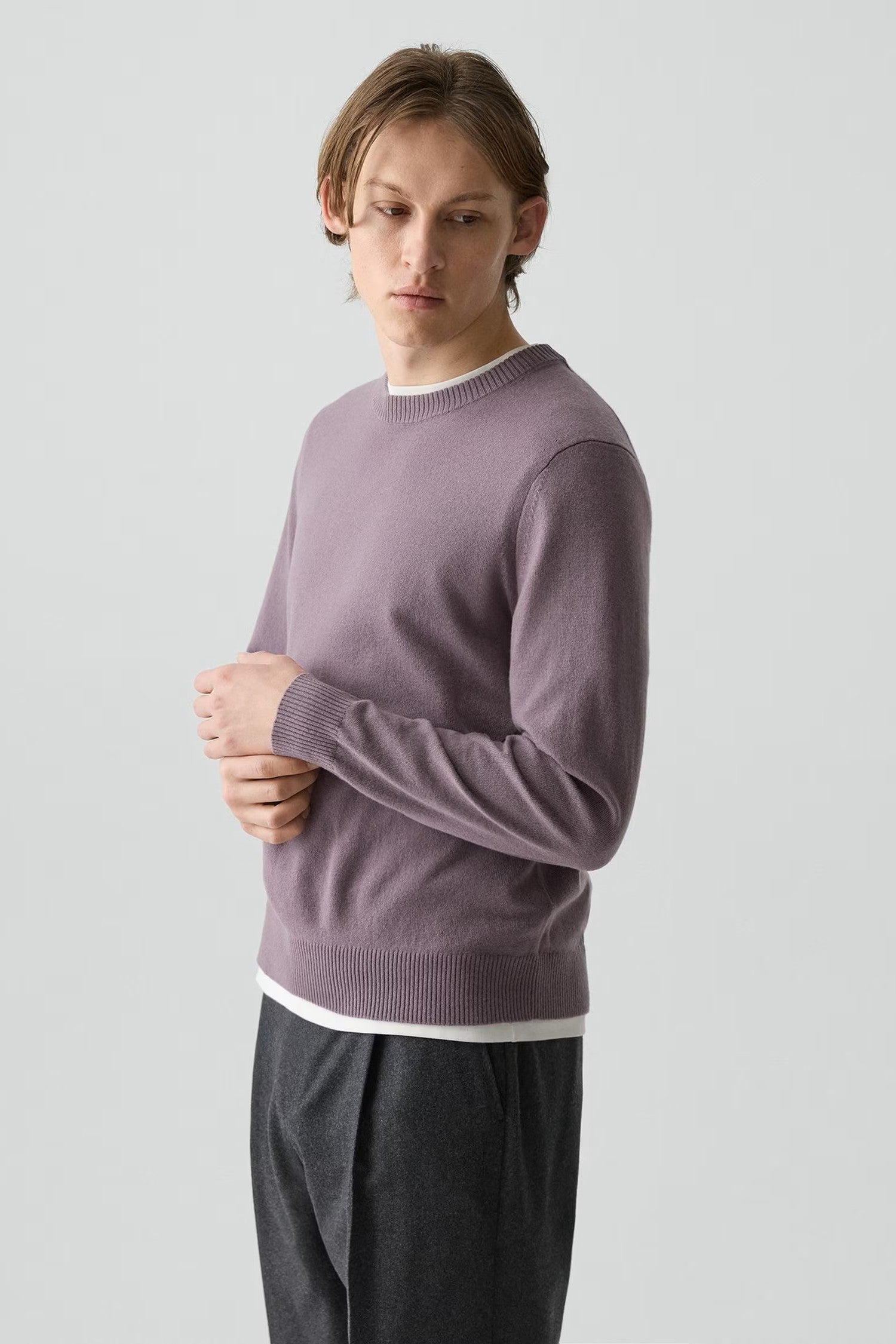 HILLES CASHMERE CREW-novaman