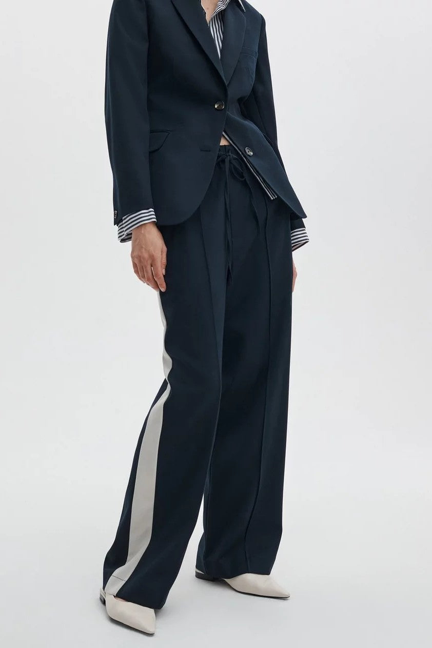 SIENA WOOL SIDE STRIPE PANT - Pants - Sassanova