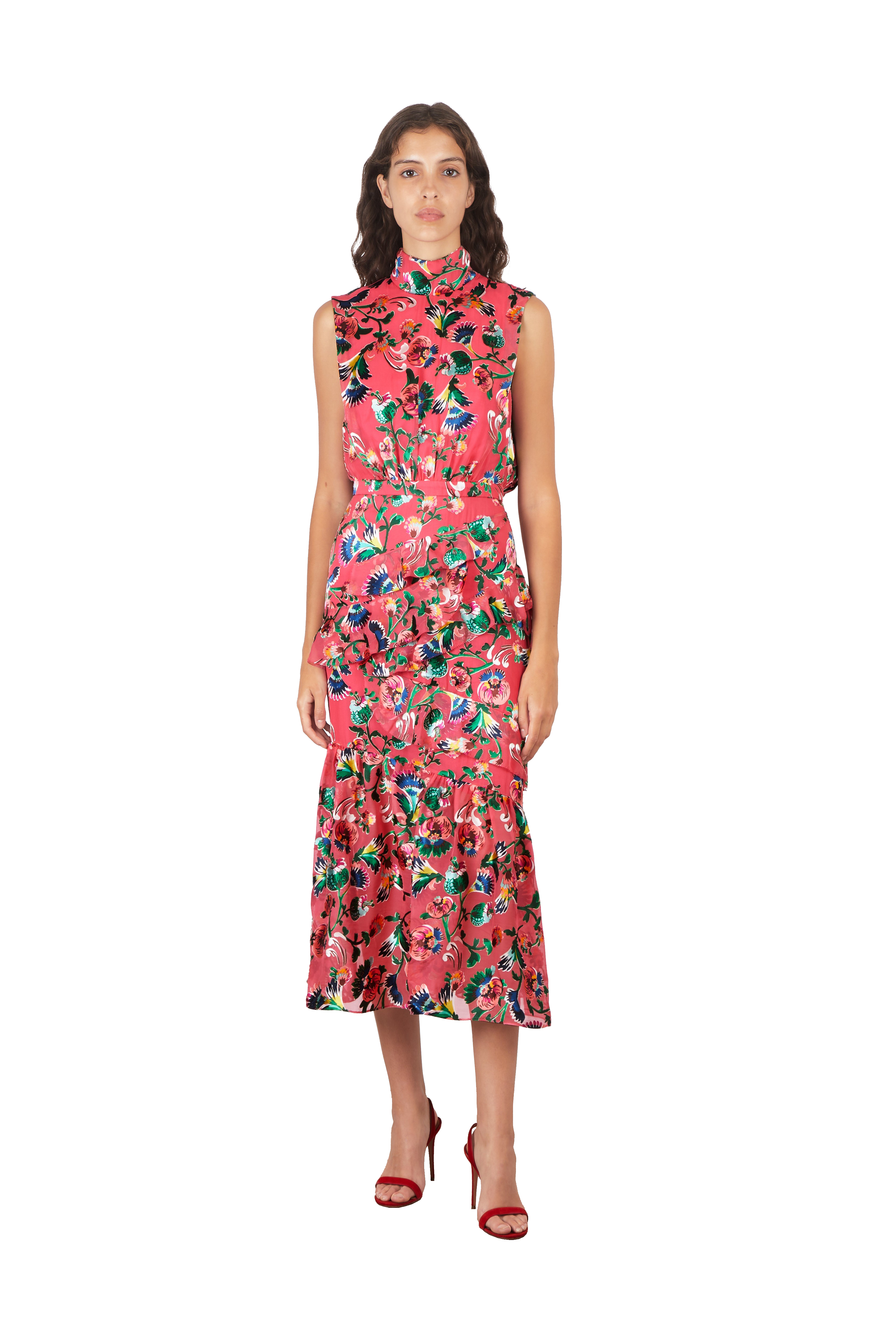 FLEUR RUFFLE DRESS - Dresses - Sassanova