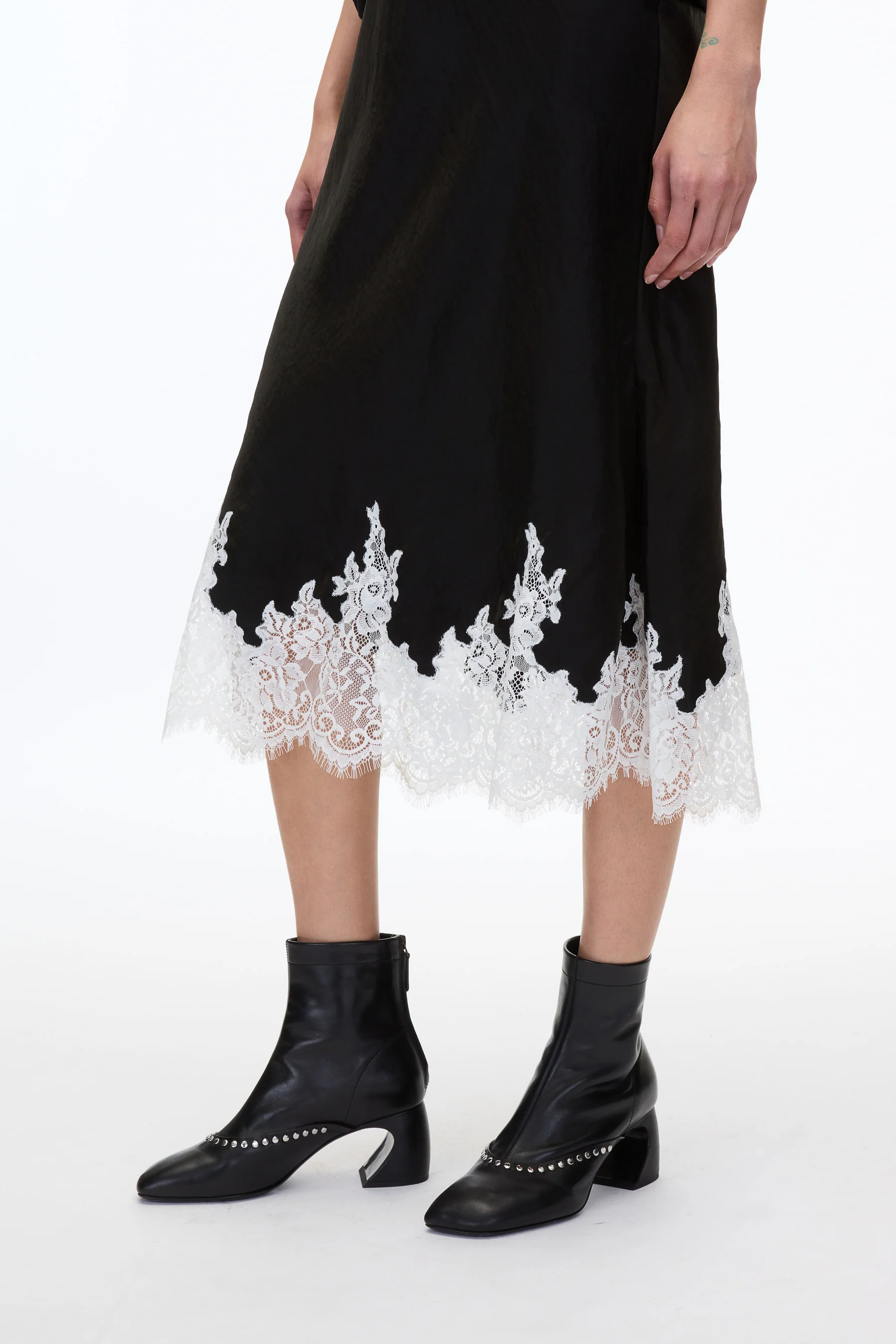 DRAPED T-SHIRT SLIP COMBO DRESS - Dresses - Sassanova