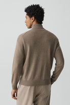 HILLES 1/4 ZIP CASHMERE SWEATER-novaman