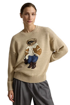 COTTON WINTER BEAR CREW NECK SWEATER Sassanova