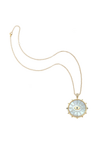 PROTECT EYE OF STONE PENDANT- CLASSIC ROLO CHAIN - Necklaces - Sassanova