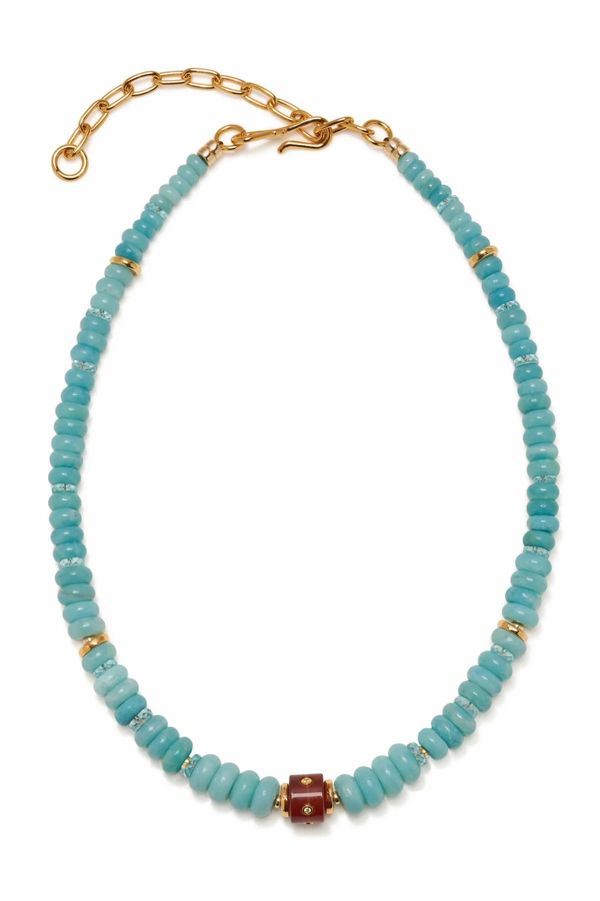 HIDDEN STONE NECKLACE- BLUE Sassanova