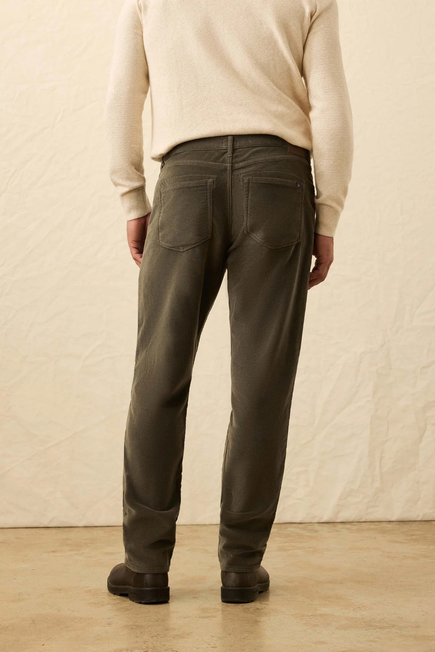 STRETCH TERRY CORDUROY 5 POCKET PANT-novaman