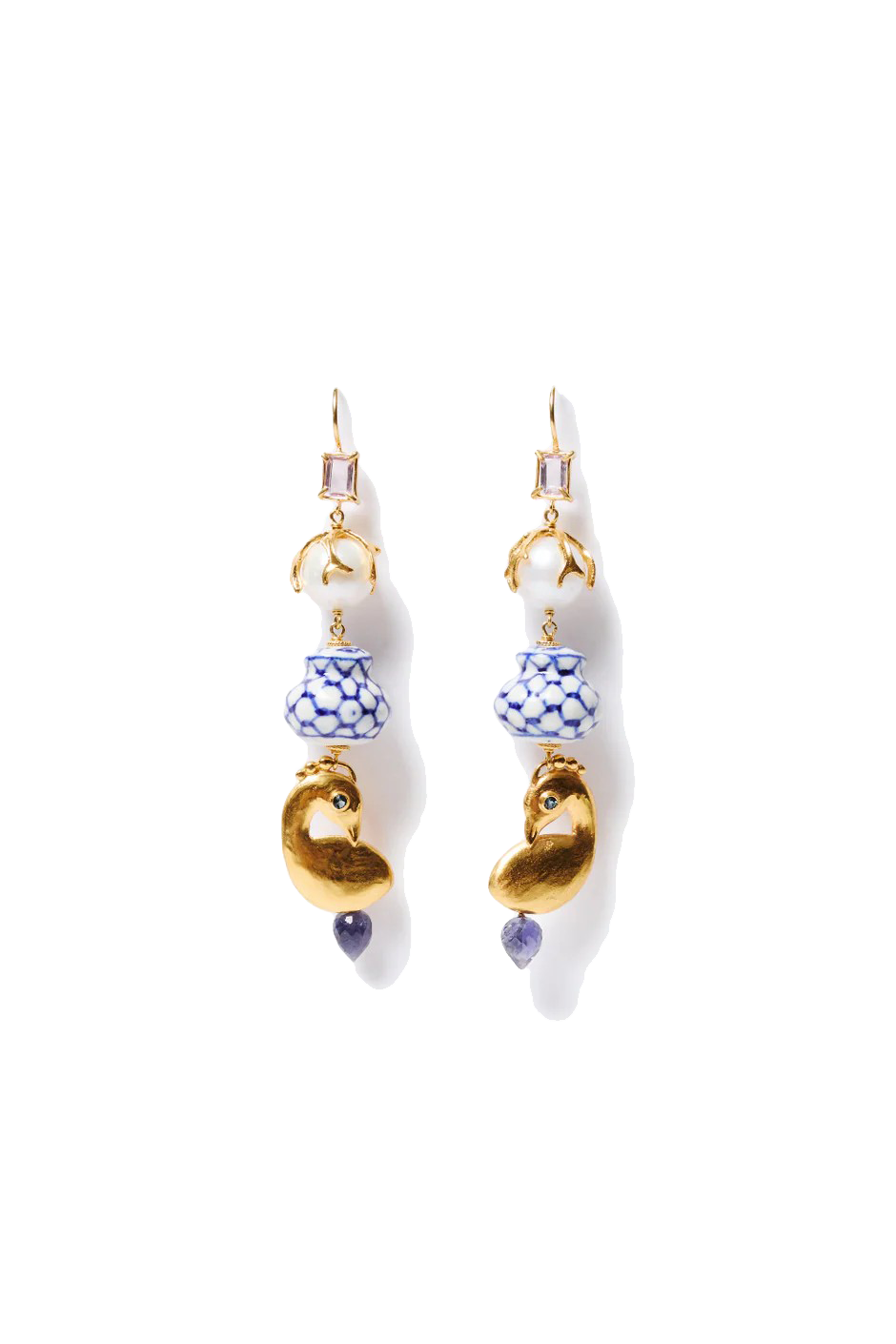 DELFT CHANDELIER EARRINGS- MULTI - Earrings - Sassanova