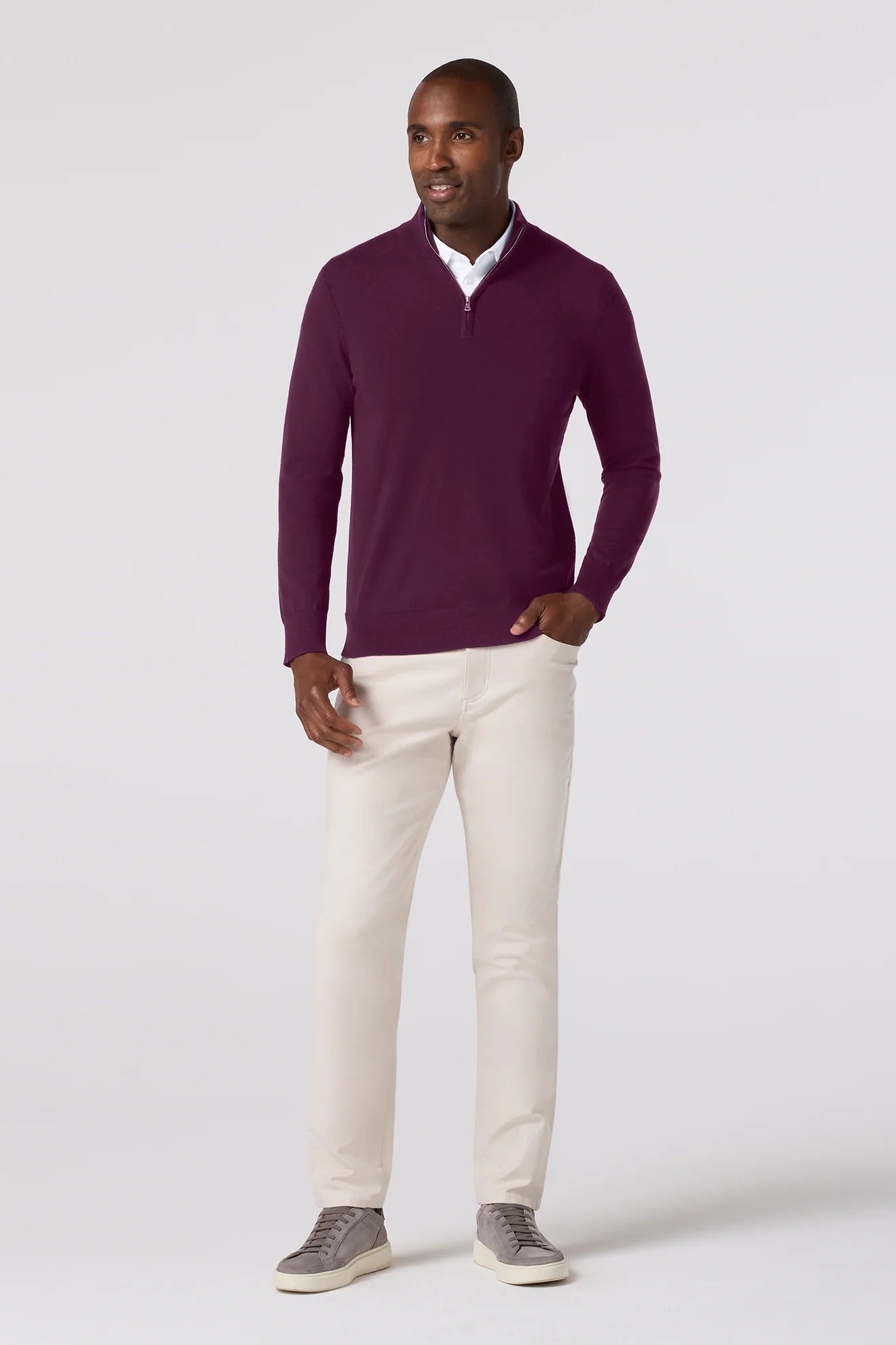 HERITAGE 1/4 ZIP SWEATER-novaman