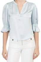 SPLIT NECK FIONA TOP-Sassanova