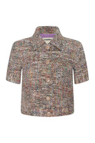 CHITA CROP SHORT SLEEVE JACKET - Jackets - Sassanova