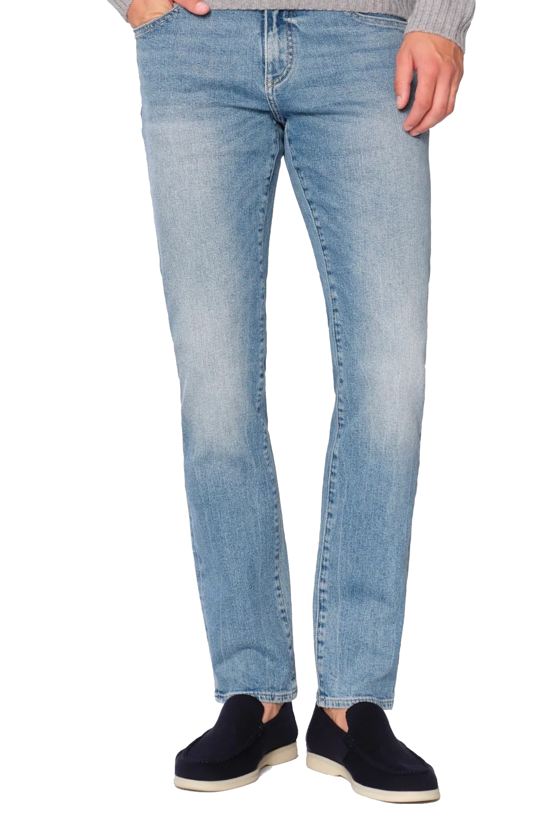 NICK SLIM DENIM AGED MID - Jeans - Novaman