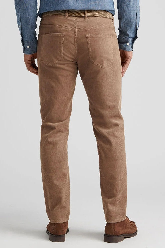 SUPERIOR SOFT CORDUROY pants in a warm light brown hue-novaman