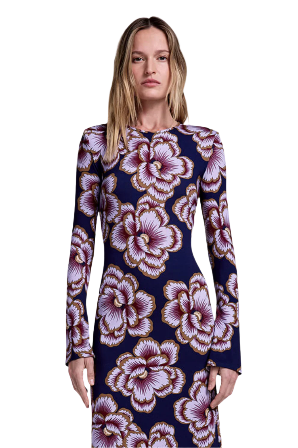 CREWNECK MIDI DRESS-Sassanova