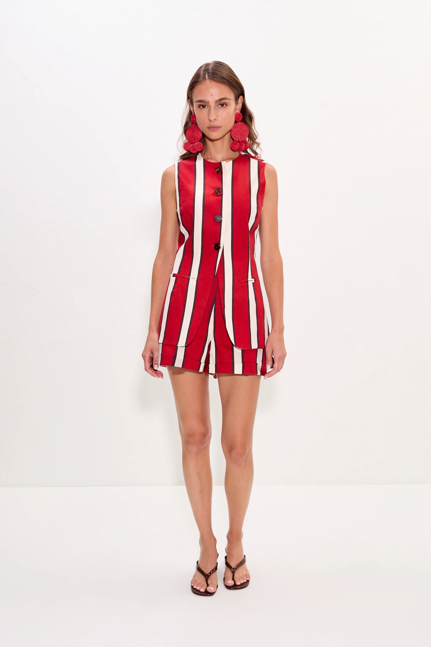 COMO LINEN SHORTS - Shorts - Sassanova