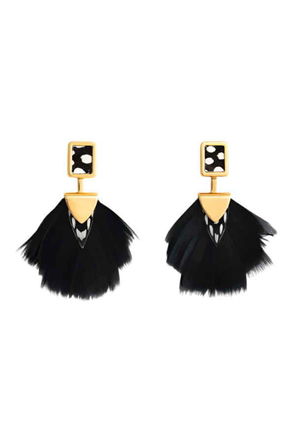 BAR BAY BEZEL DROP EARRING - Earrings - Sassanova