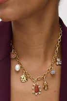ARLET CHARM NECKLACE- GLD MULTI - Sassanova