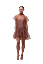 BEAUX TIERED MINI DRESS Sassanova