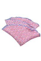 FLORAL SILK POCKET ROUND PINK - Ties & Pocket Squares - Novaman