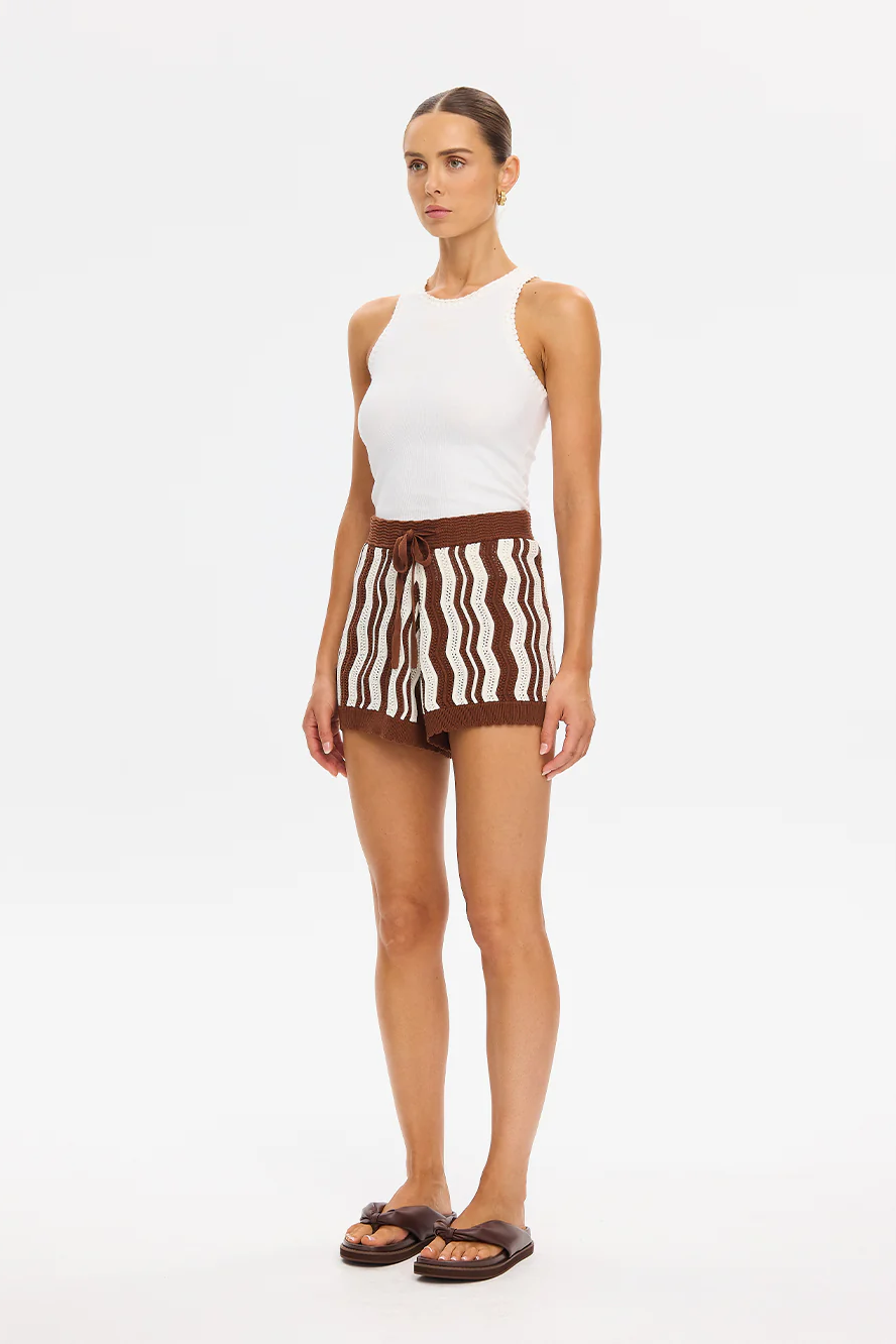 SARAH KNIT SHORT - Shorts - Sassanova