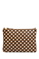 FLAT CLUTCH MEDIUM WOVEN DIAGONAL - Handbags - Sassanova