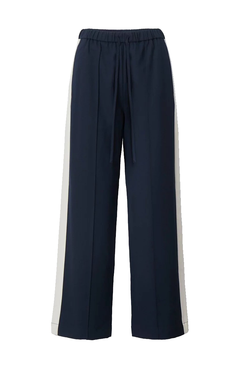 SIENA WOOL SIDE STRIPE PANT - Pants - Sassanova