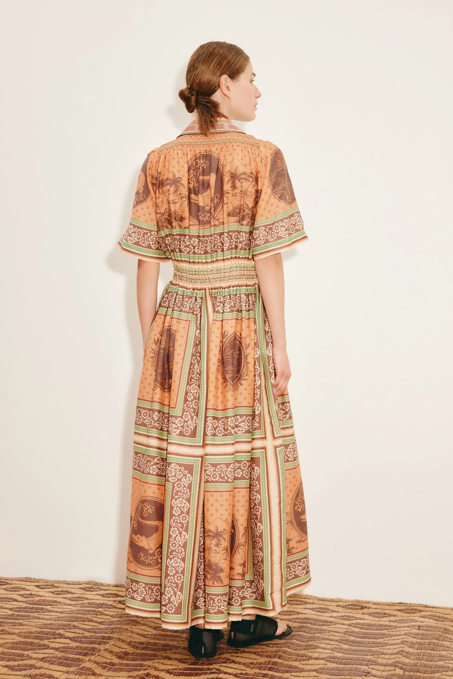 ALBERTA SMOCKED SHIRTDRESS - Dresses - Sassanova