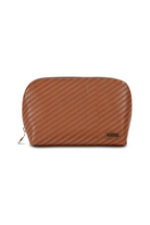ROSEWOOD COGNAC LOLA MAKEUP BAG - sassanova